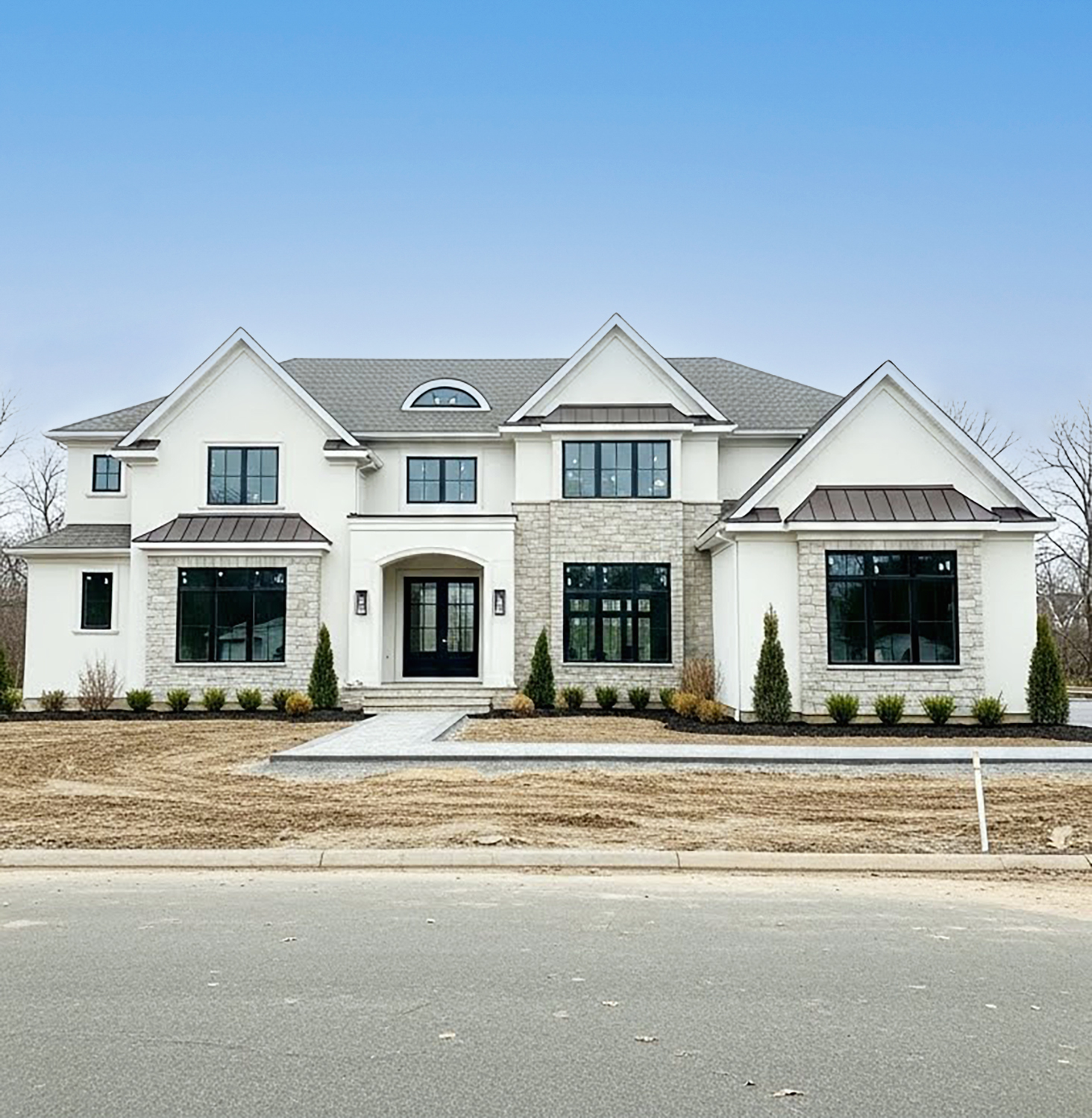 New Jersey Construction Loans for Custom Home Builds Luxury custom home exterior in New Jersey by Liamar